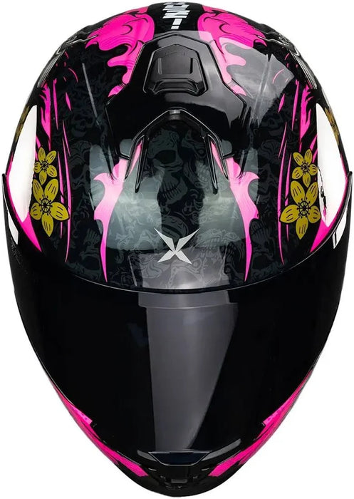 CASCO XKOV VERTIGO IZANAMI CERTIFICADO ECE 22.06 L L ROSA JAGUAR BRILLANTE GRADO A