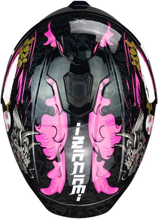 CASCO XKOV VERTIGO IZANAMI CERTIFICADO ECE 22.06 L L ROSA JAGUAR BRILLANTE GRADO A