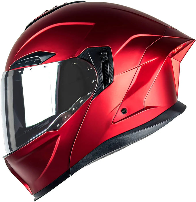 CASCO KOV ORION ROJO LED TALLA XL + MICA EXTRA GRADO A