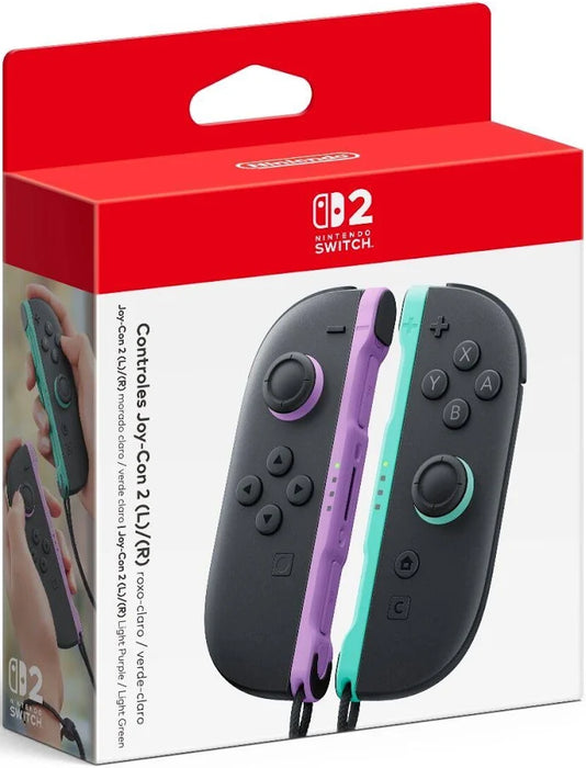 JOY-CON 2 (L)/(R) LIGHT PURPLE / LIGHT GREEN - NINTENDO SWITCH 2 MORADO Y VERDE GRADO B