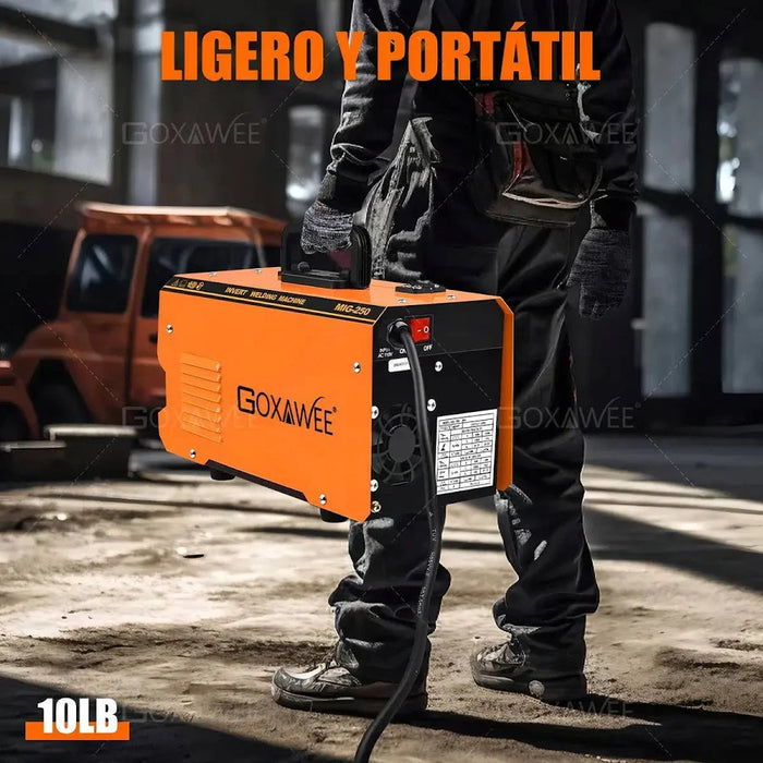 SOLDADO ELÉFICO DE TRES EN UNO SIN GAS CON CONTROL COLECTIVO / MANUAL MIG TIG & MMA GOXAWEE 110V 20A - 250A CORRENTE INT GRADO B