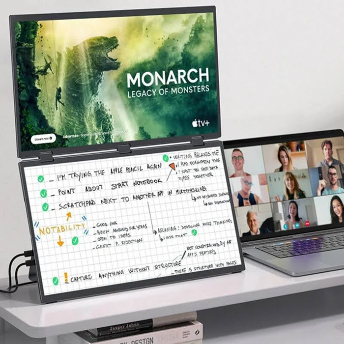 MONITOR PORTÁTIL DUAL UPERFECT 15.6" PANTALLA EXTENDIDA 1080P MONITOR TRI PANTALLA GRADO B