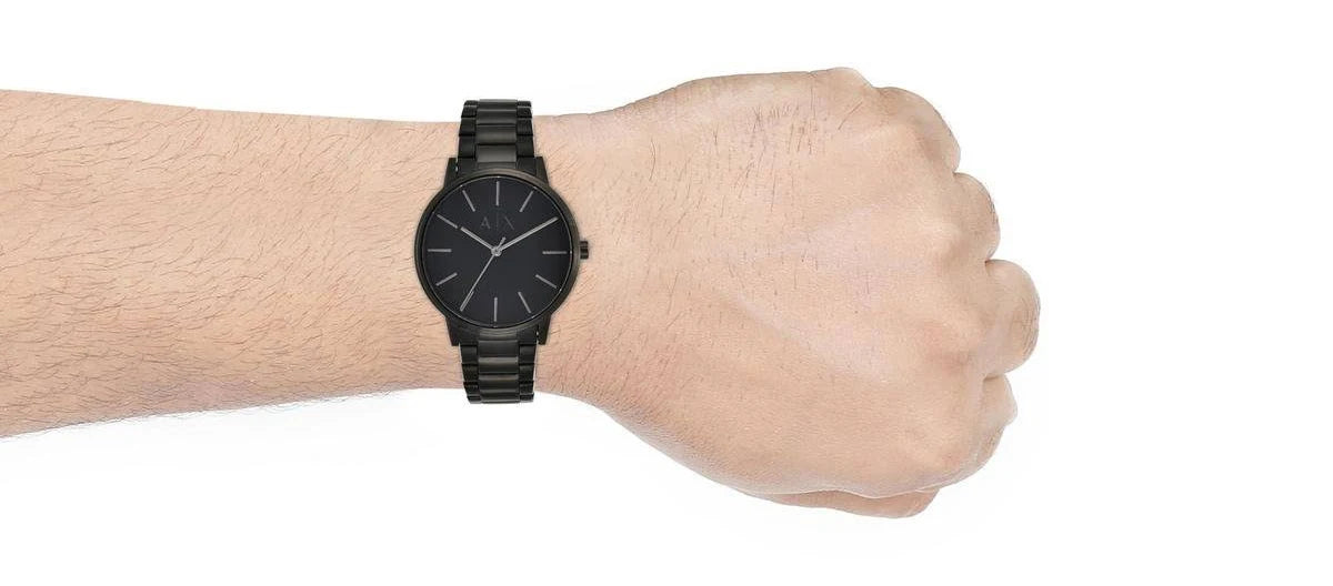 RELOJ HOMBRE ARMANI EXCHANGE CAYDE ACERO DORADO NEGRO GRADO B