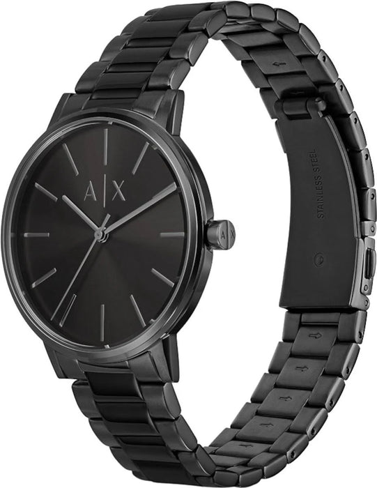 RELOJ HOMBRE ARMANI EXCHANGE CAYDE ACERO DORADO NEGRO GRADO B