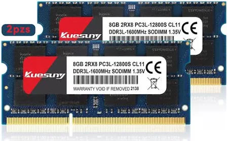 Memoria Ram Kuesuny Ddr3l 1600mhz Sodimm 16gb(2x8gb)