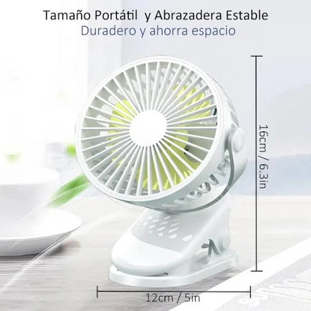 Mini Ventilador Portátil Usb De Sobremesa Con Clip 2