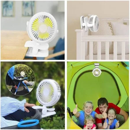 Mini Ventilador Portátil Usb De Sobremesa Con Clip 2