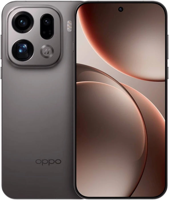 OPPO FIND X9 PRO 5G TITANIO 512GB + 16GB, PANTALLA 6.7 AMOLED, TRIPLE CAMARA 50MP+50MP+200MP, DIMENSITY 9500, IP69 GRADO A