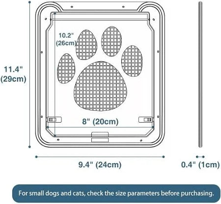 MALLA PUERTA PARA MASCOTA GATO PERROS PEQUEÑO 8X10 PULGADAS