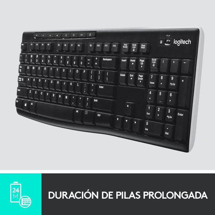 Teclado Inalámbrico Logitech K270 Grado A