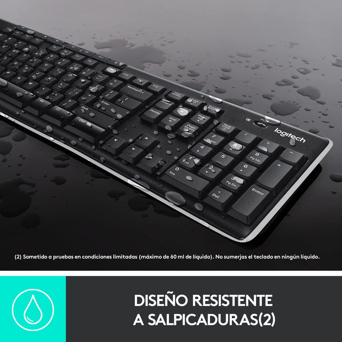 Teclado Inalámbrico Logitech K270 Grado A