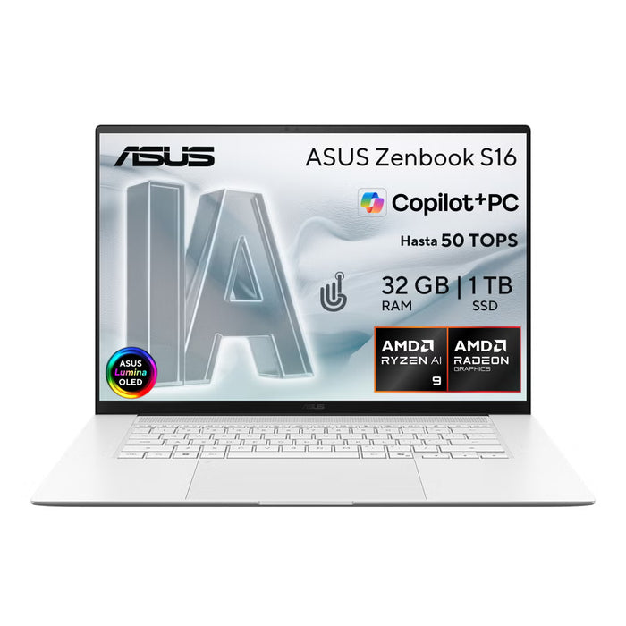 LAPTOP ASUS ZENBOOK S16 UM56 AMD R-AI9 32GB 1TB GRADO A
