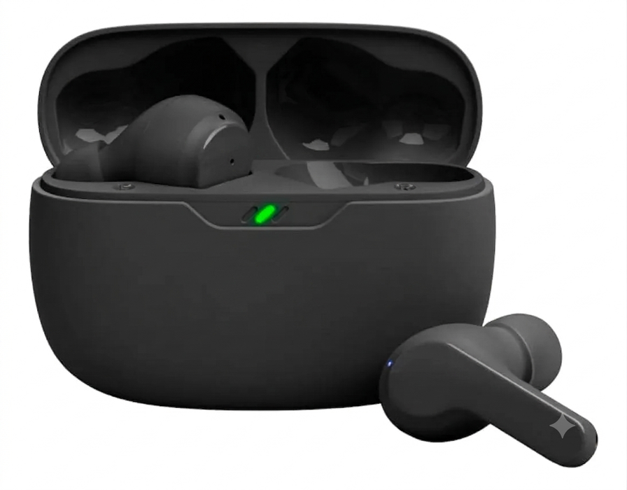 Audífonos Inalámbricos Jbl Vibe Beam True Wireless - Negros Color Negro Color De La Luz Negro GRADO B