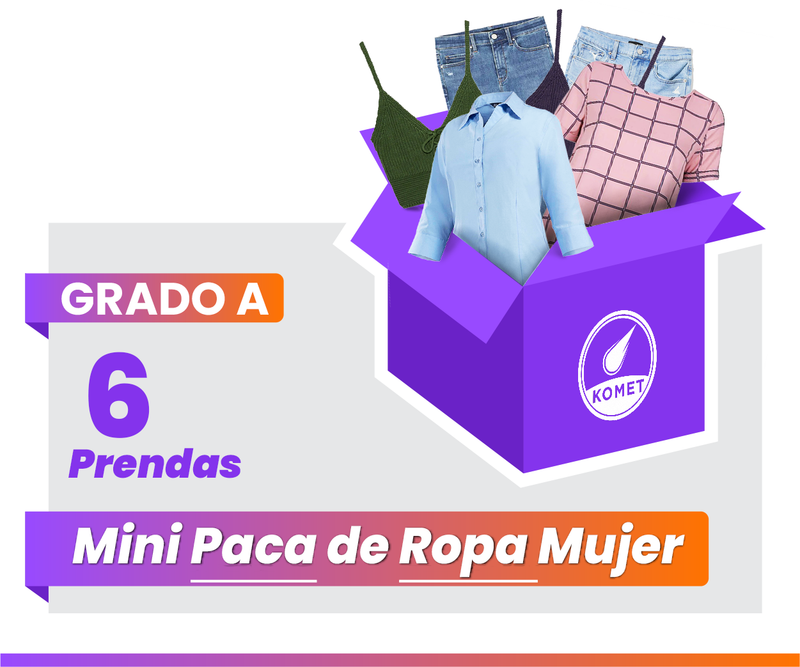 Mini Paca de Ropa Genérica para Mujer - Grado A/B (6 prendas) - TiendaKomet México