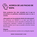 Paca de Ropa Jumbo para Mujer - Grado A (50 prendas)